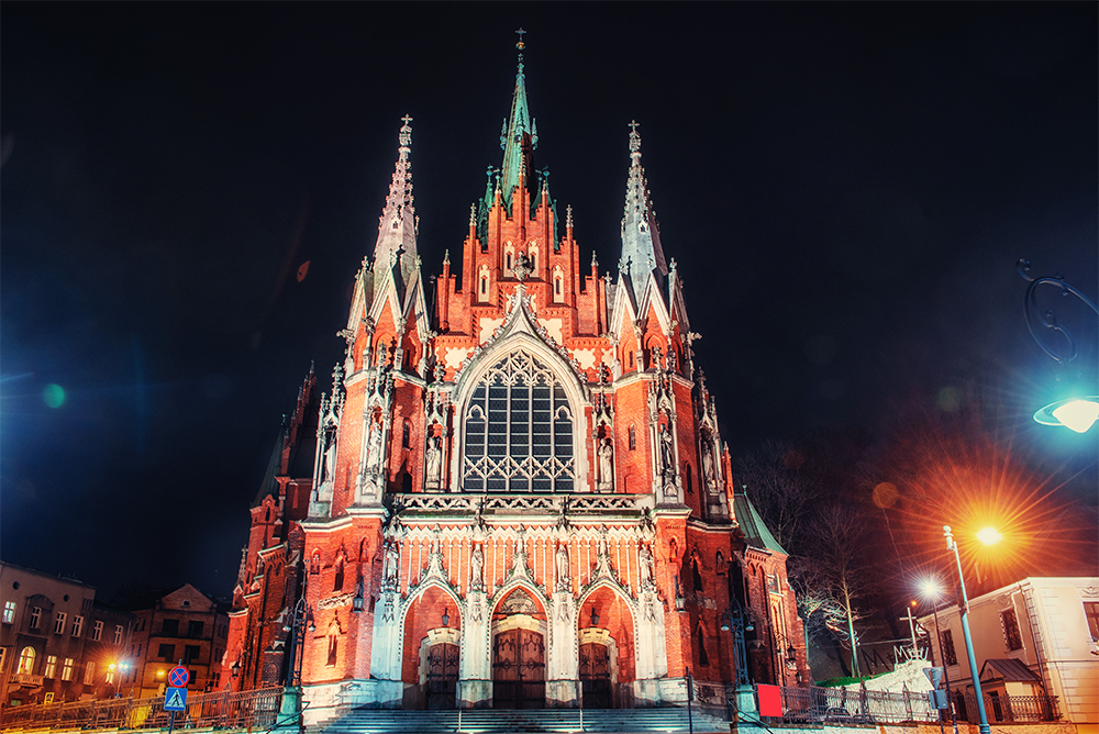 A church under SYMPHONY full spectrum light